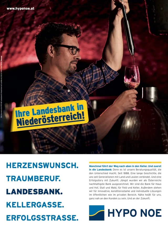 Veröffentlichtes Zeitschrifteninserat mit einem von Philipp Monihart fotografierten Motiv